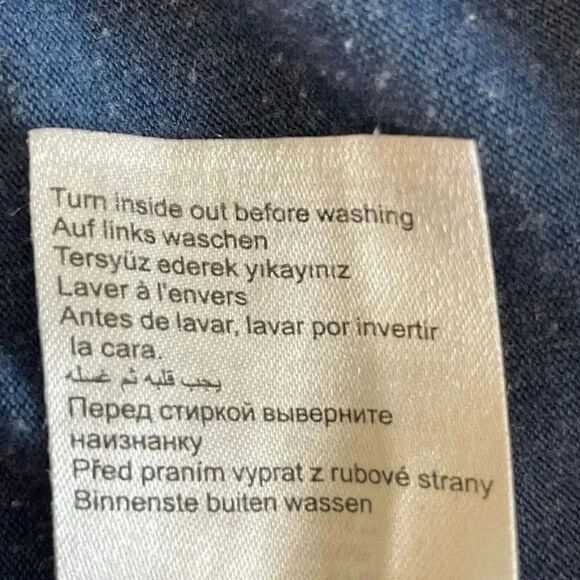 Mavi Navy V-Neck Cotton Blend Short Sleeves Basic Women’s T-Shirt SZ M # 1513 - Picture 10 of 12